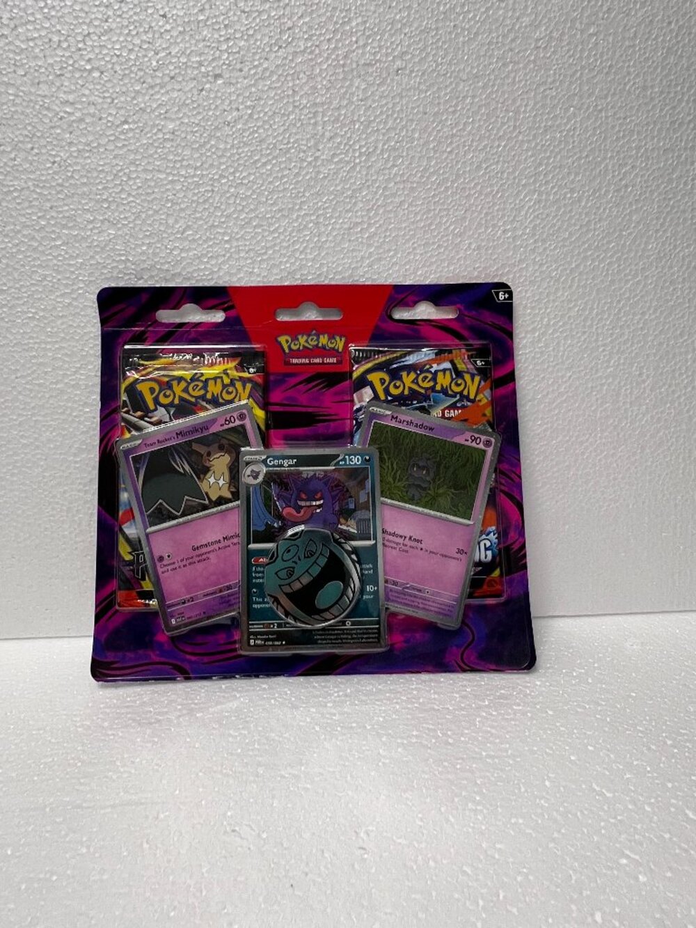 Pokemon TCG Gengar Mimikyu Marshadow 2Pack Blister Pitch Black Chaos Rising Coin